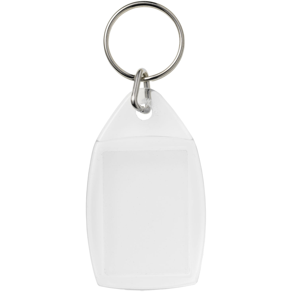 Transparent keychain with a metallic split keyring - Peakirk
