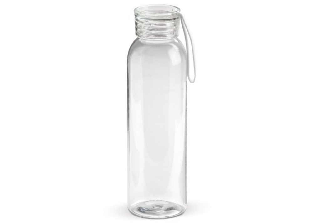 Botella de Beber Tritan Transparente con Tapa de Color - Pruna