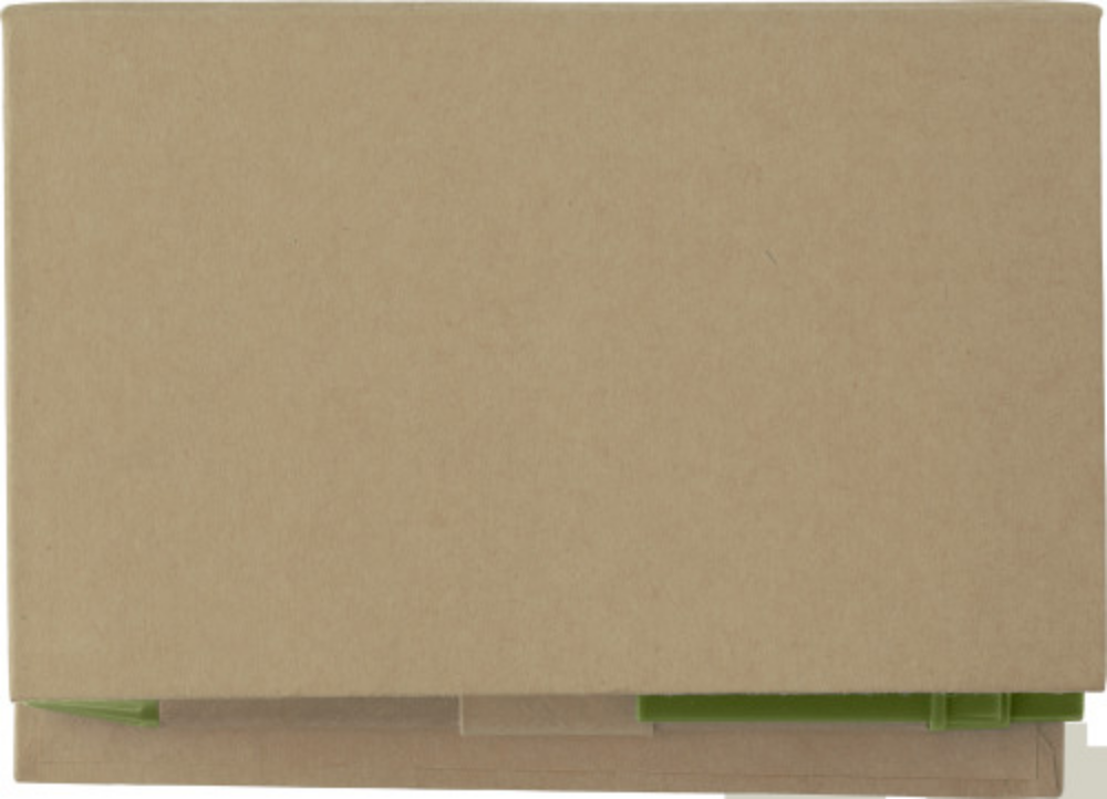 Stationery Set with Memo Holder, Plastic Ruler, Sticky Notes, Note Block, and Blue Ink Ballpen - Grange-over-Sands