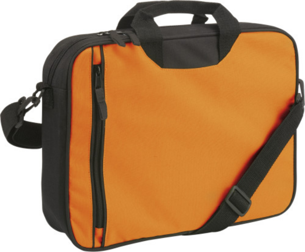 Polyester Shoulder Bag with Zippered Compartments - Hamilton