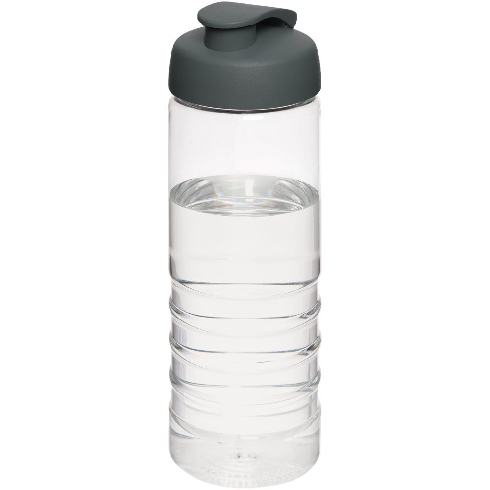 Sport water bottle with single-wall structure and ribbed design - Aycliffe