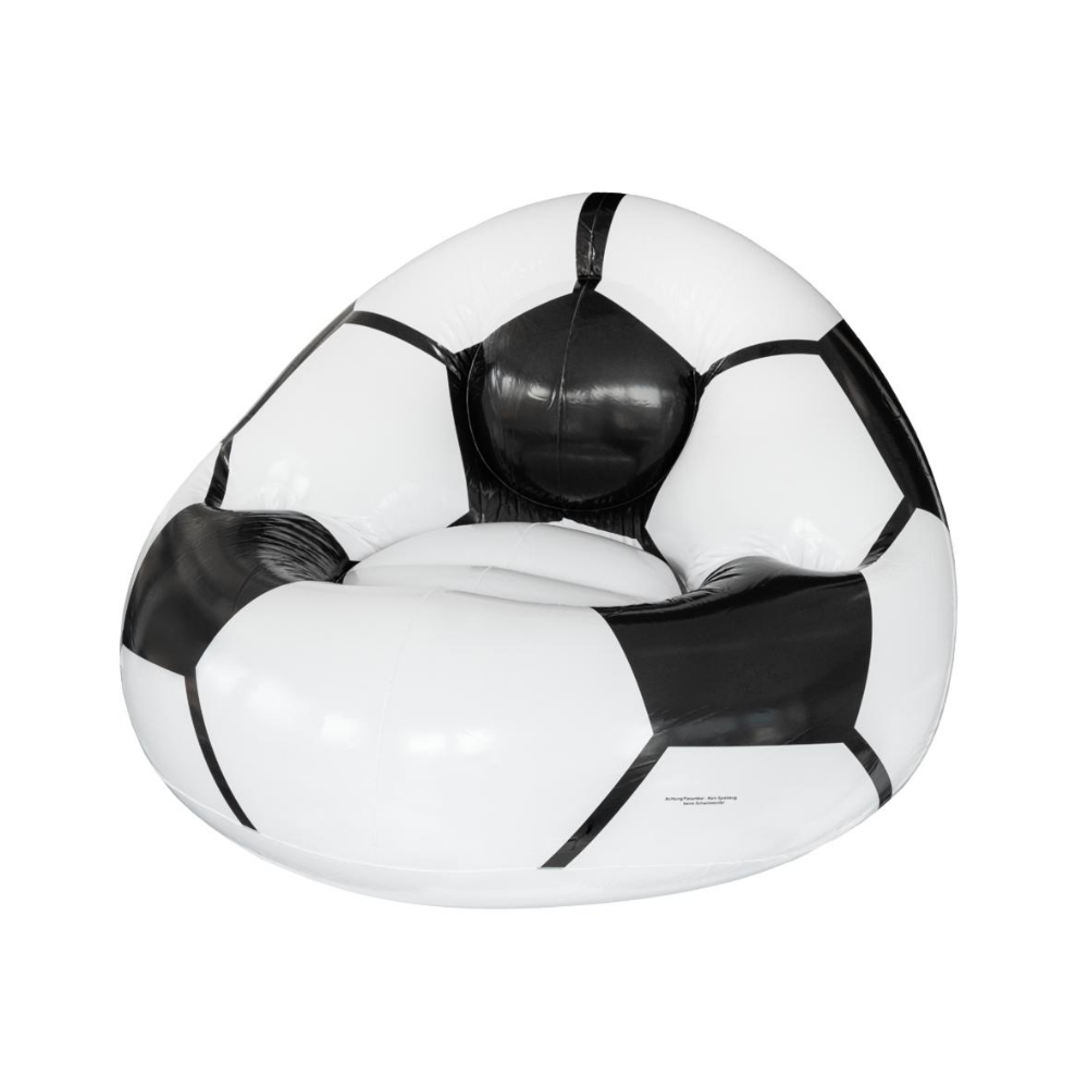 Silla Inflable con Aspecto de Balón de Fútbol con Portavasos - Oviedo⁠6