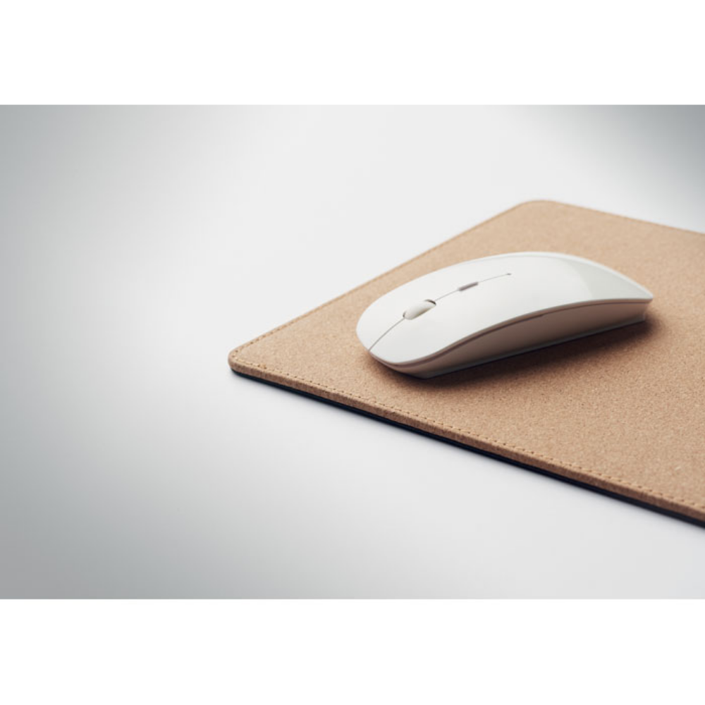 Tappetino per mouse con caricatore wireless in sughero - Mediglia