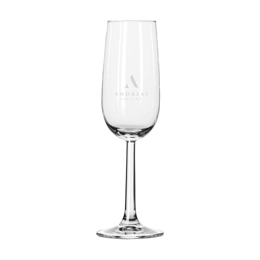 Flûte à champagne en verre transparent - Neuville-Ferrières