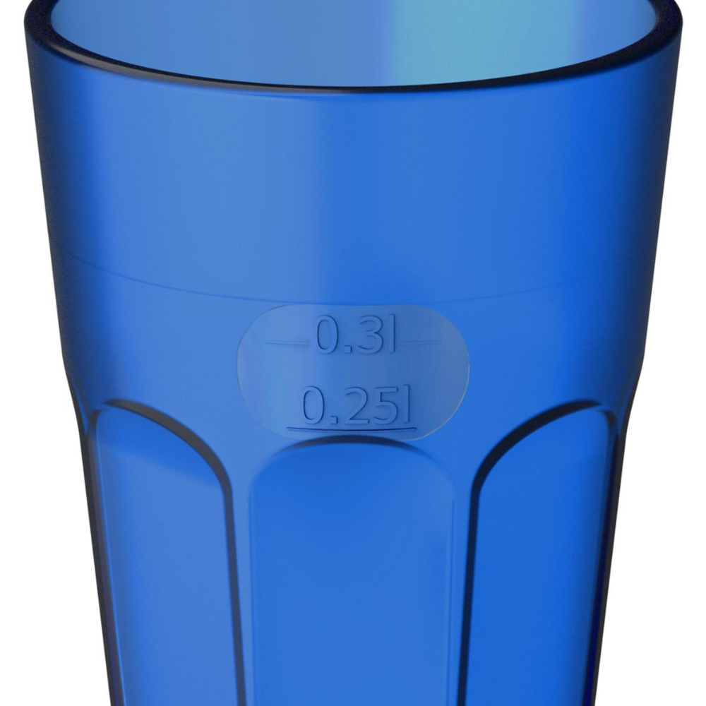 Elegante Bicchiere da Cocktail in Plastica con Indicazioni di Volume - Guanzate