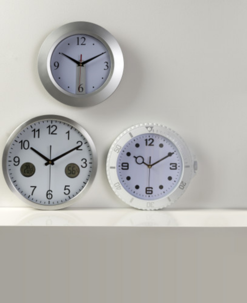 Digital Functioning Plastic Wall Clock - Otterburn