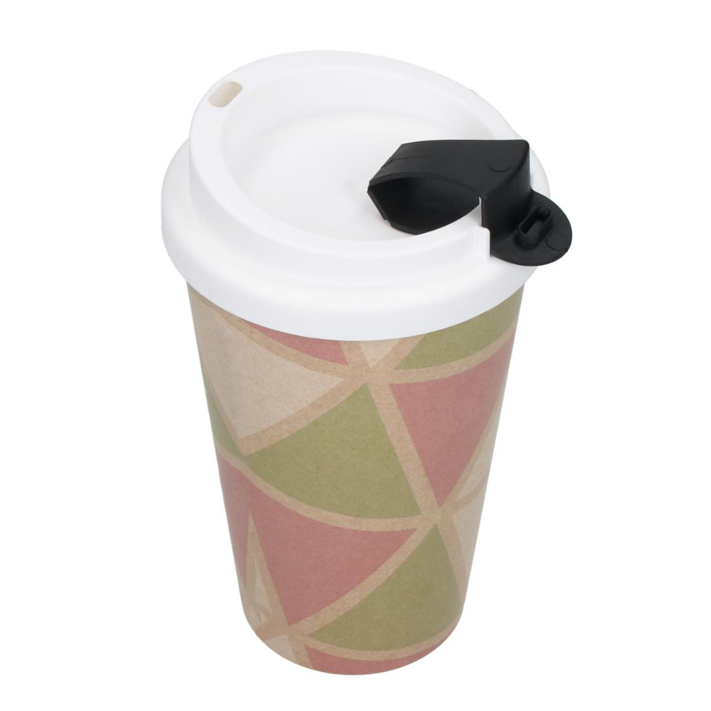 Mug en plastique compact à double paroi avec couvercle attachable - Villiers-sur-Chizé