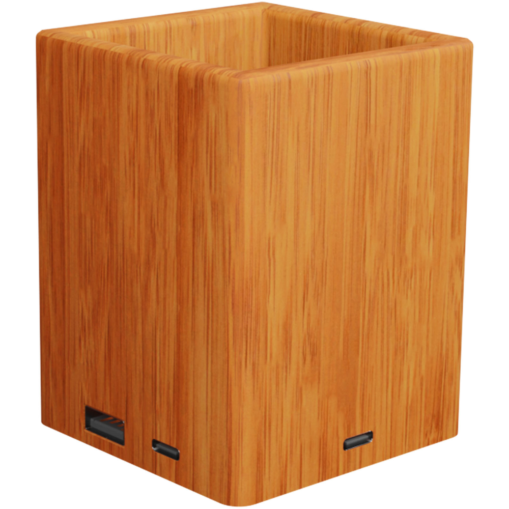 Gidleigh Wooden Pencil Holder with USB Ports - Kirby Wiske