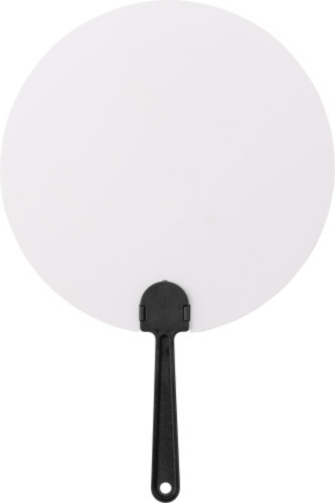 Hand fan with a plastic handle made of paper - Huyton