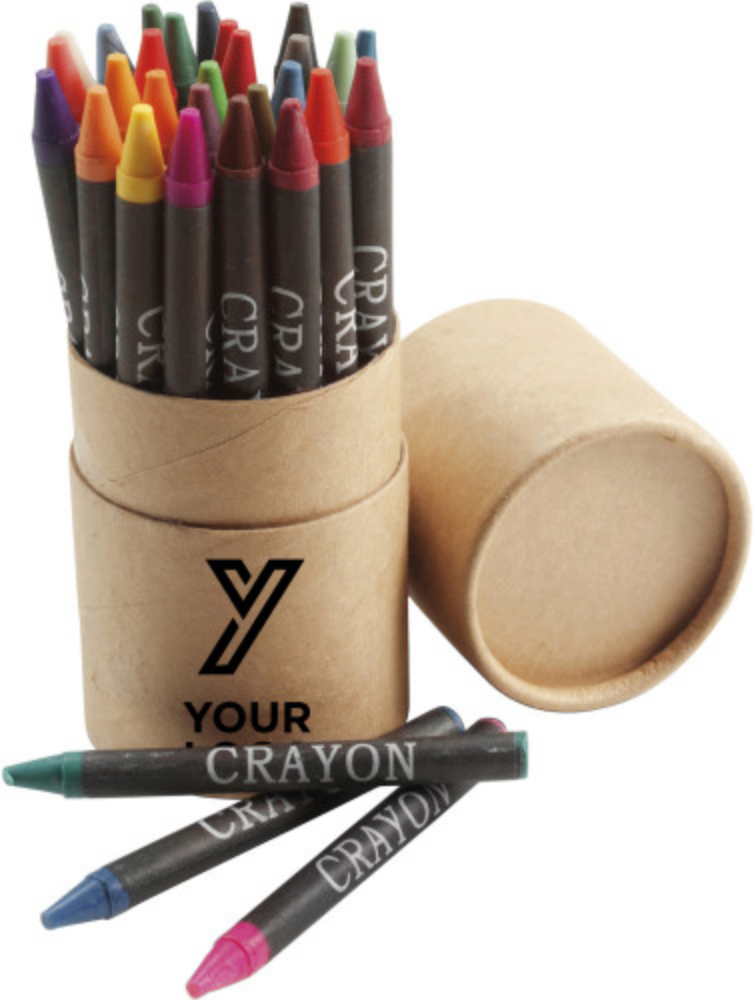 Tubo de Cartón Reciclable con Crayones - Peal de Becerro