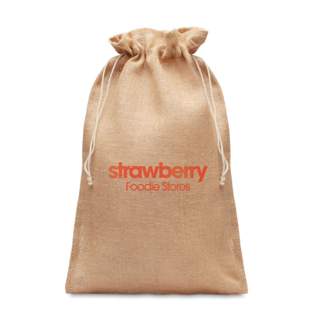 Large Jute Draw Cord Gift Bag - Mossley