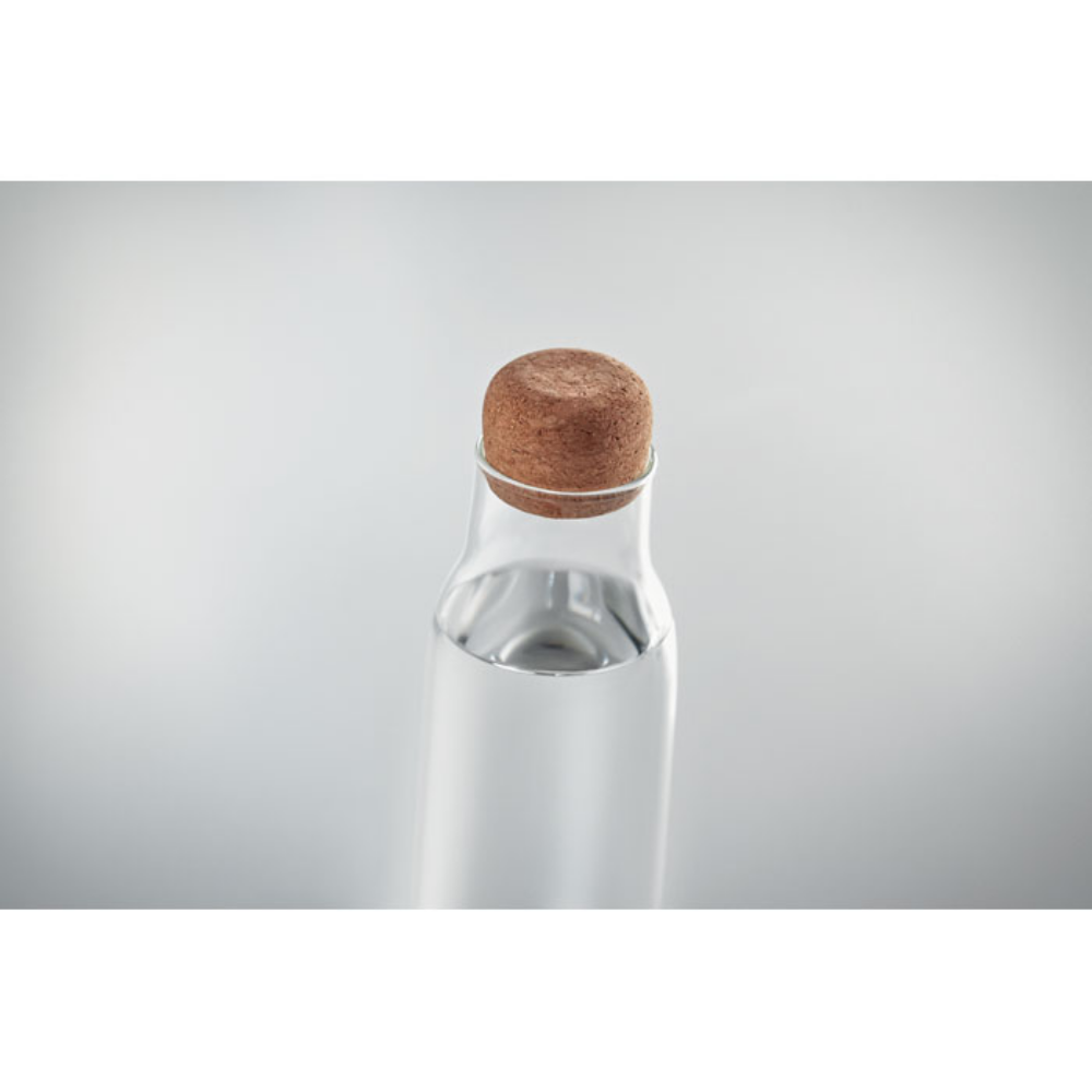 Bottiglia di vetro borosilicato con tappo di sughero