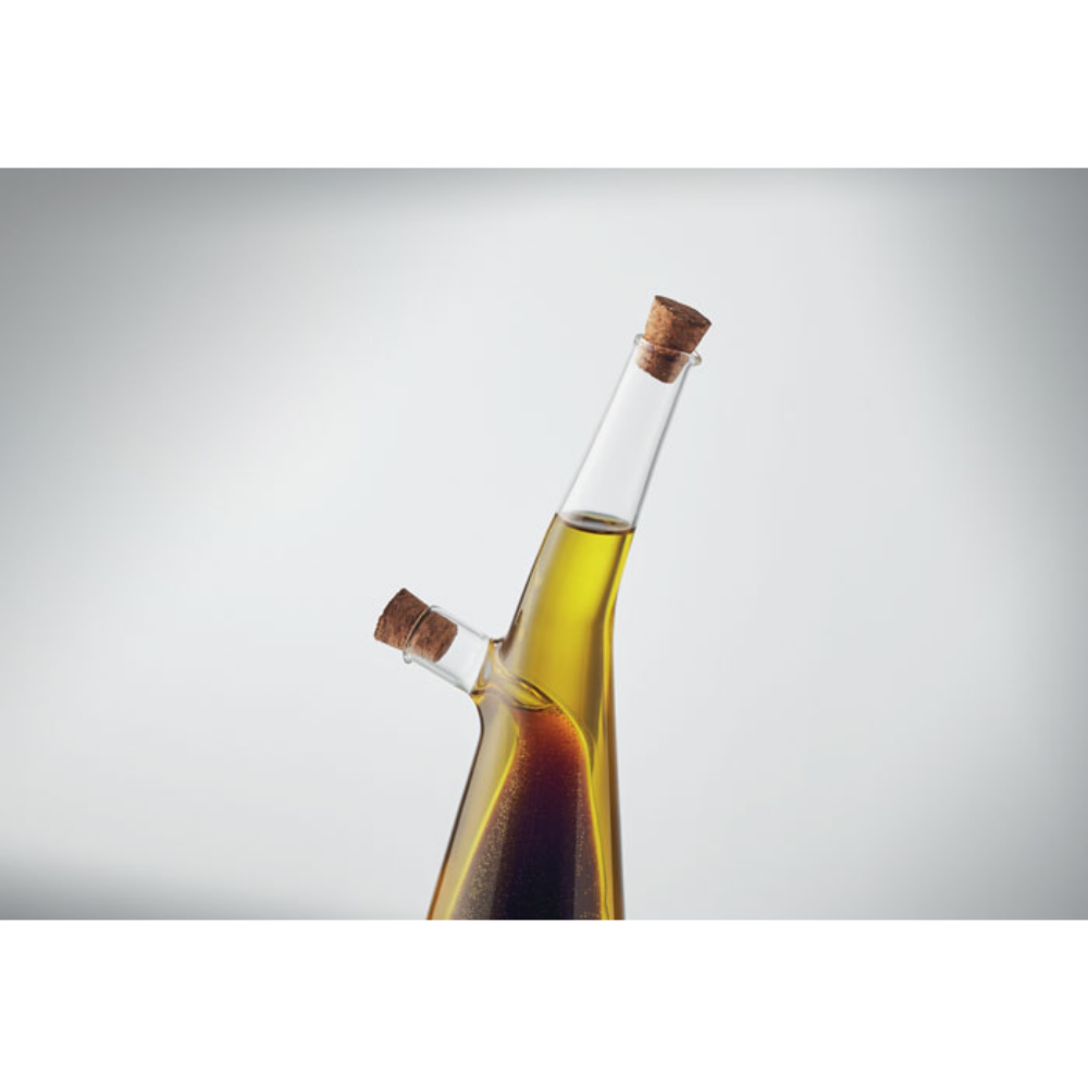 Bottiglia di vetro per olio e aceto con tappi di sughero
