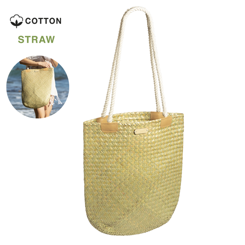 Casual Rectangular Straw Bag - Long Wittenham