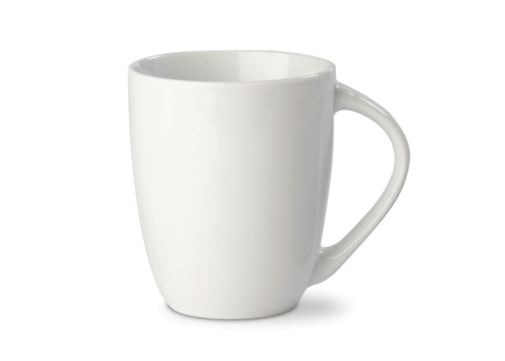 White Porcelain Conical Mug - Newbury