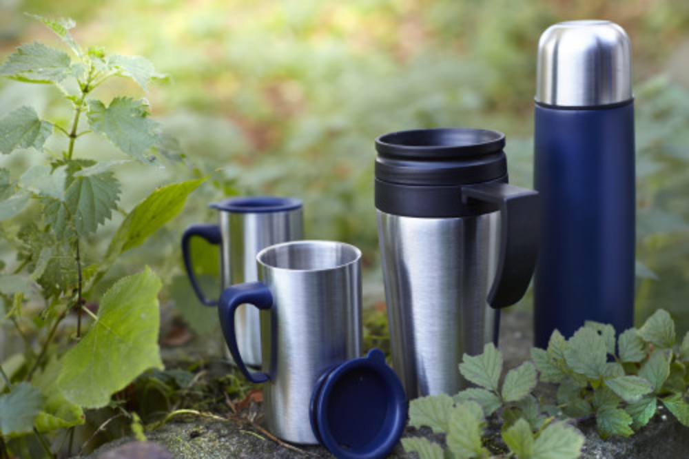 Deluxe Stainless Steel Thermos and Mug Set - Amersham