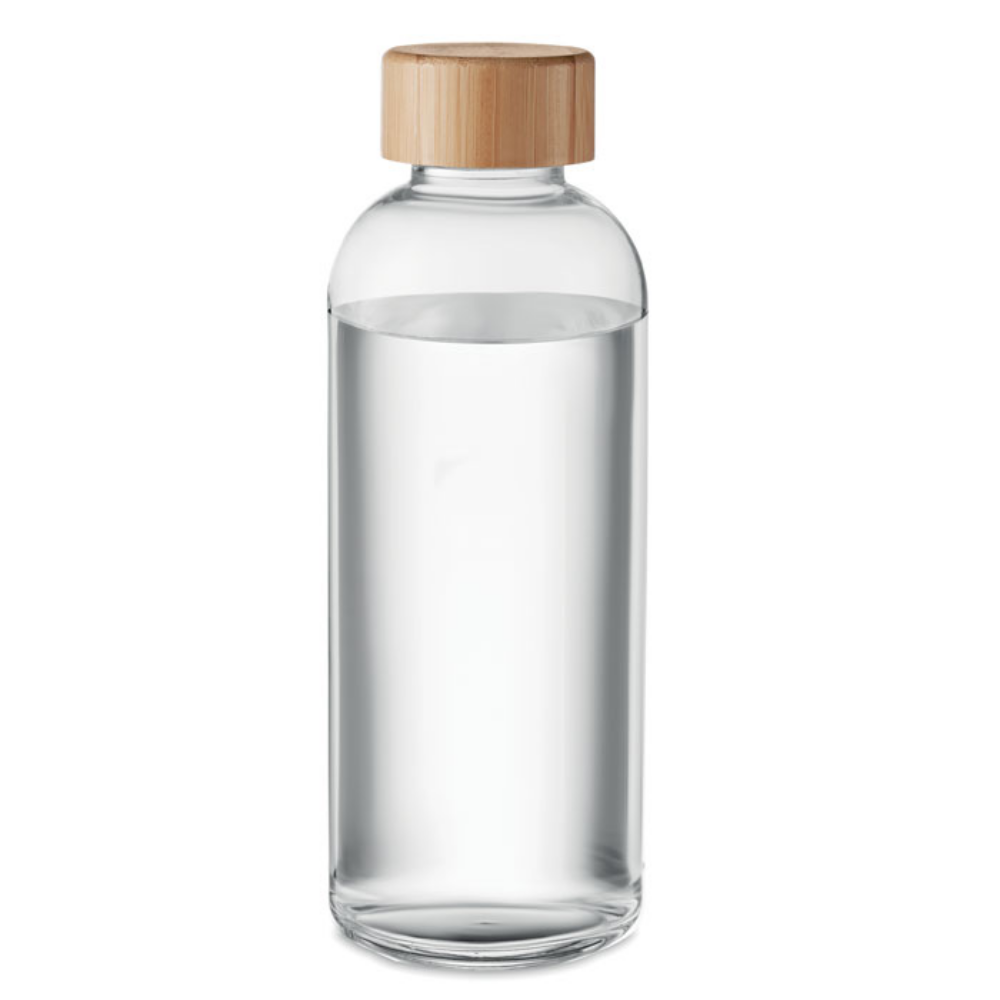 Glass bottle with bamboo lid - Hickling - Congleton