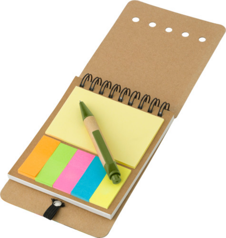 Booklet with Sticky Notes and Pen - Colne