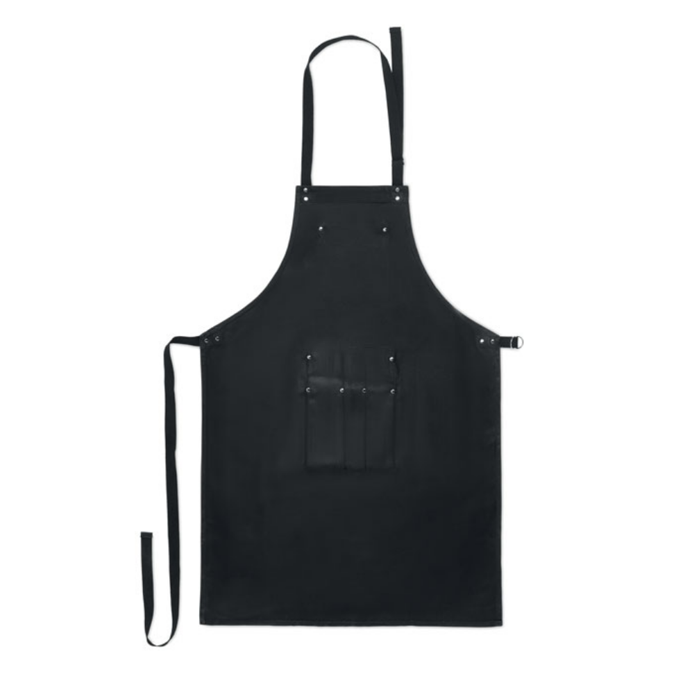 Set of Stainless Steel Barbecue Tools with a Waxed Canvas Apron - East Goscote