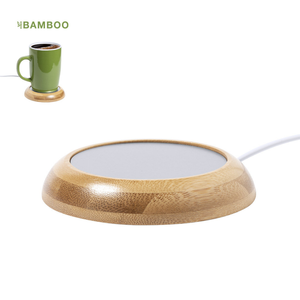 USB Bamboo Mug Warmer - Little Snoring - Midhurst