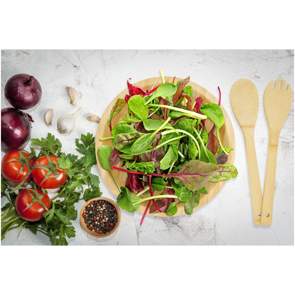 Eco-friendly Bamboo Salad Set - Compton Chamberlayne - Wyke Regis