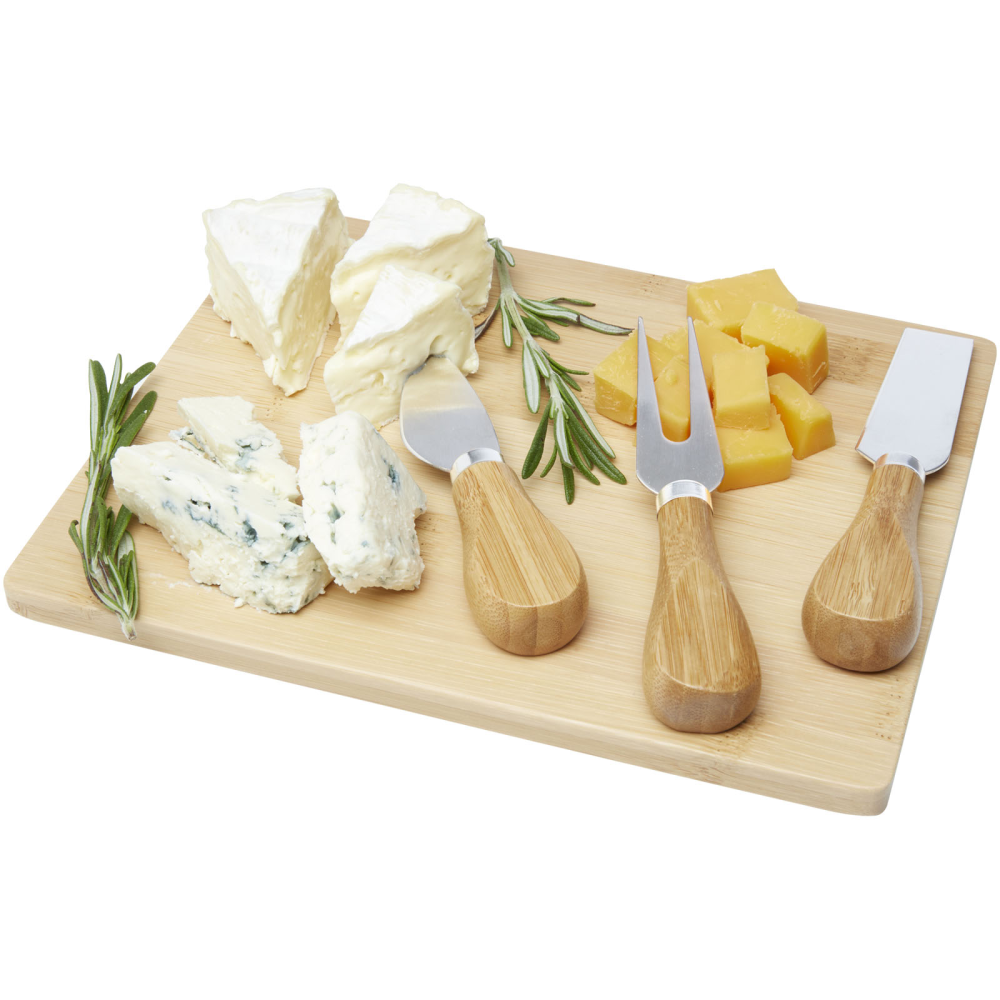 Sustainable Bamboo Cheese Serving Set - Dunkeld