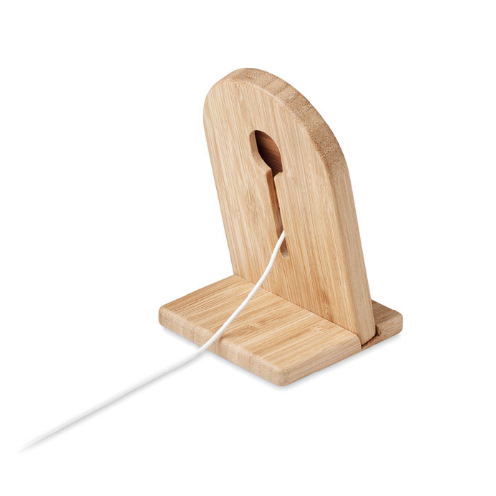 Chargeur sans fil en bambou magnétique avec support - Frouville