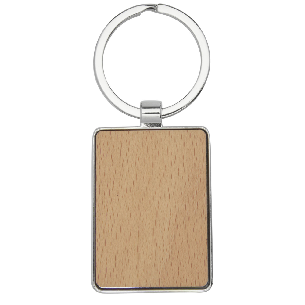 Rectangular Wooden Keychain - Ascott-under-Wychwood - Kelmarsh