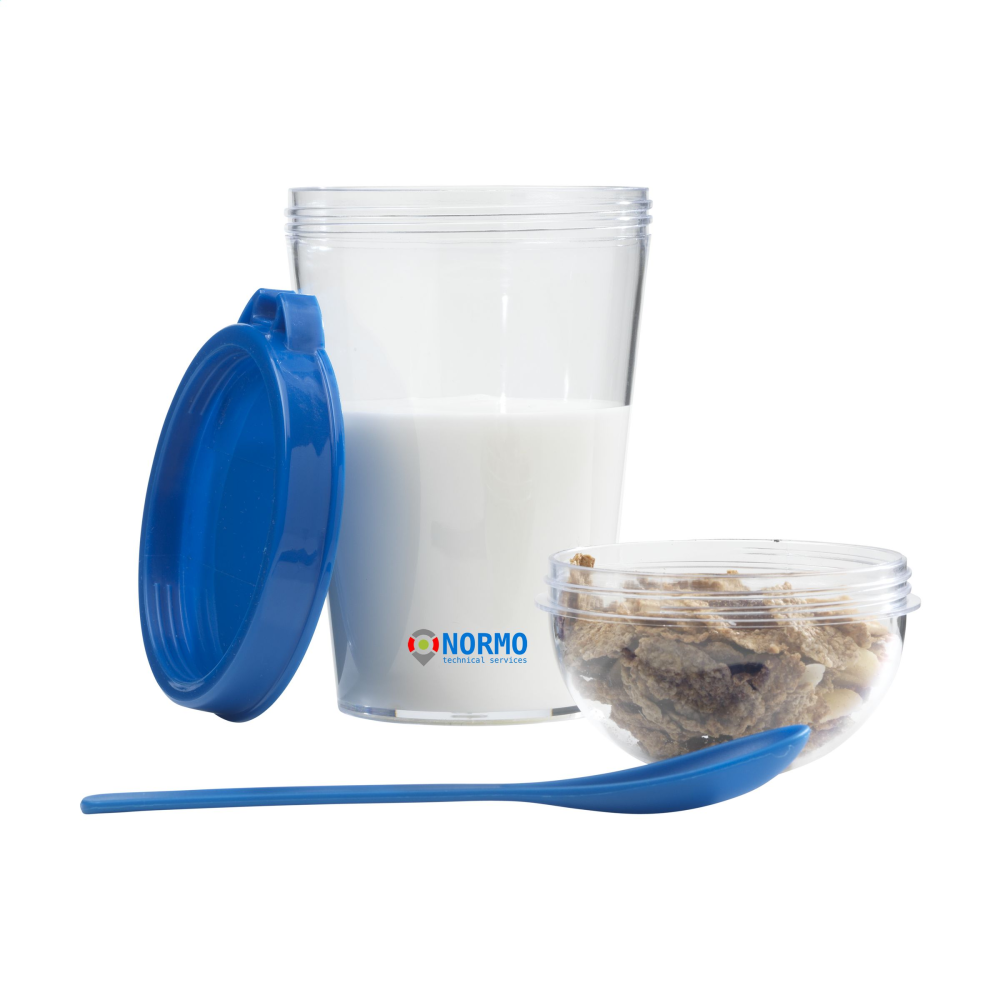 Coupe à yaourt transparente avec compartiment séparé - Arradon