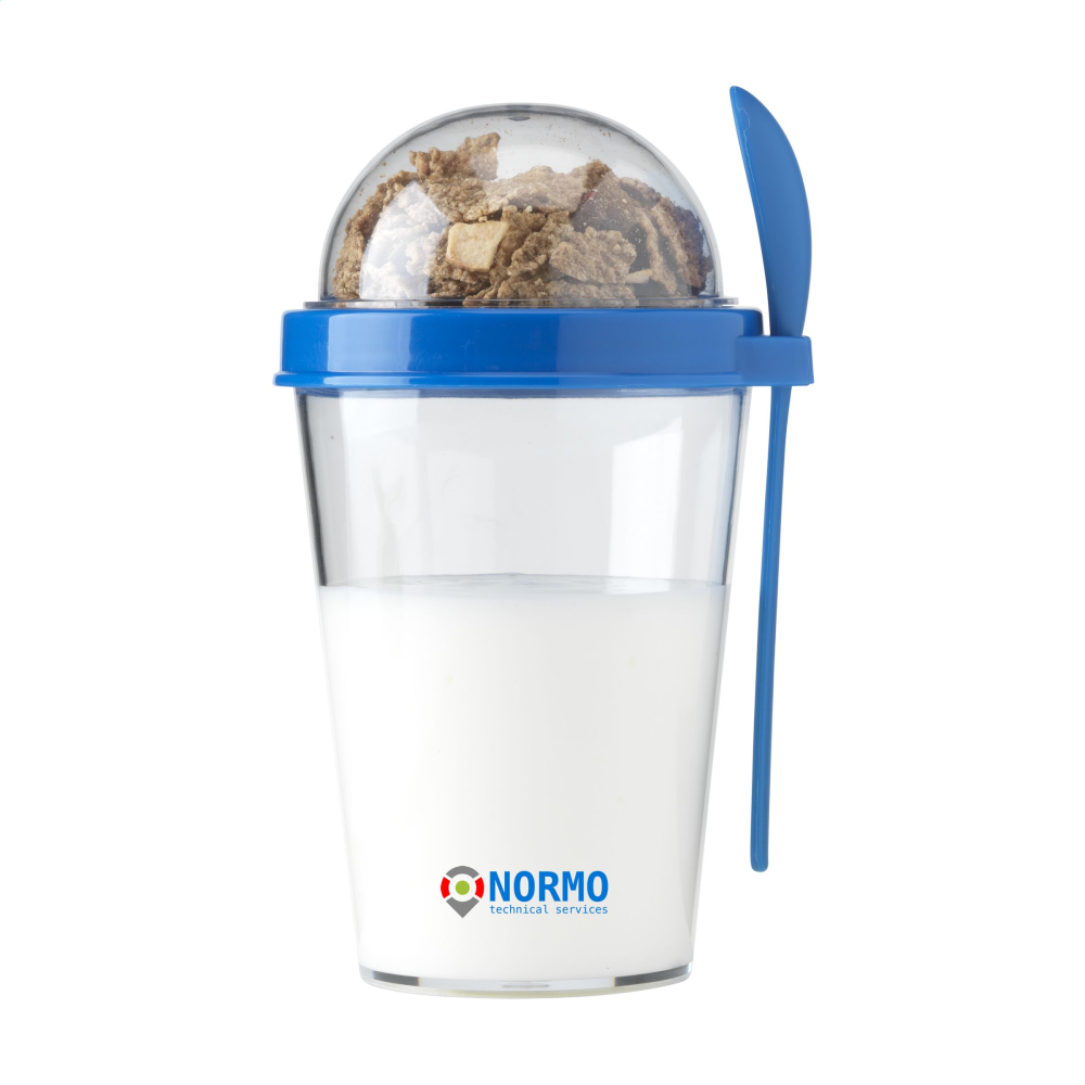 Vaso de Yogurt Transparente con Compartimento Separado - Scunthorpe - Ochánduri
