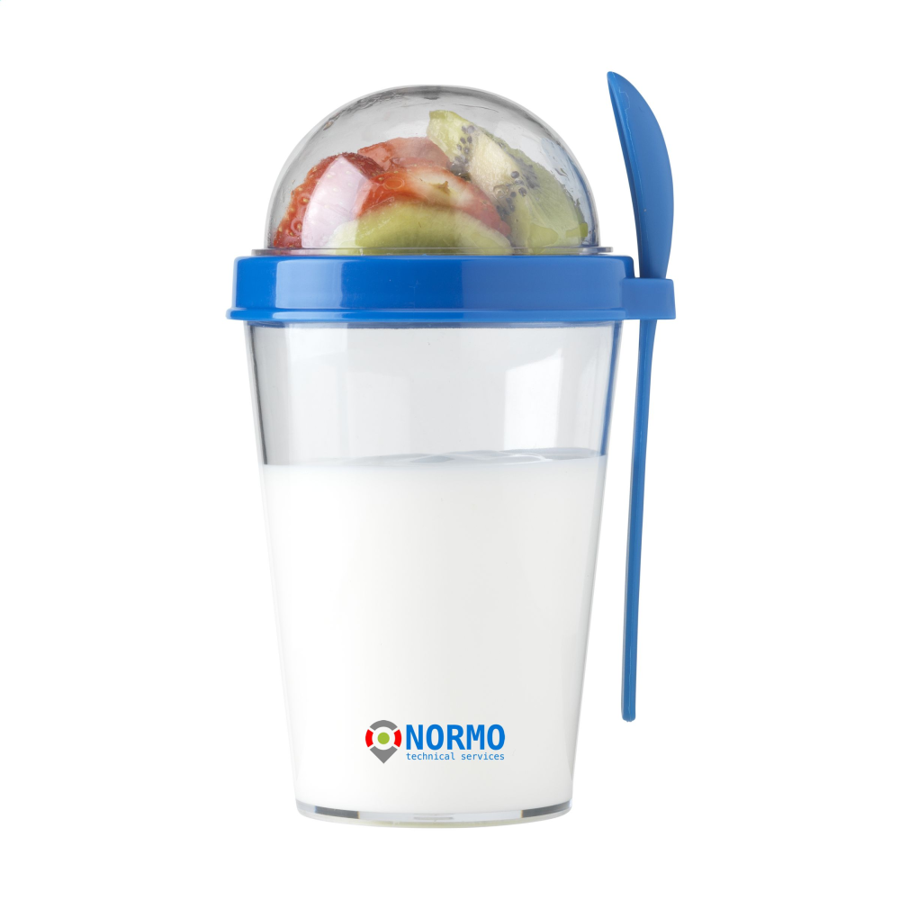 Vaso de Yogurt Transparente con Compartimento Separado - Scunthorpe - Ochánduri