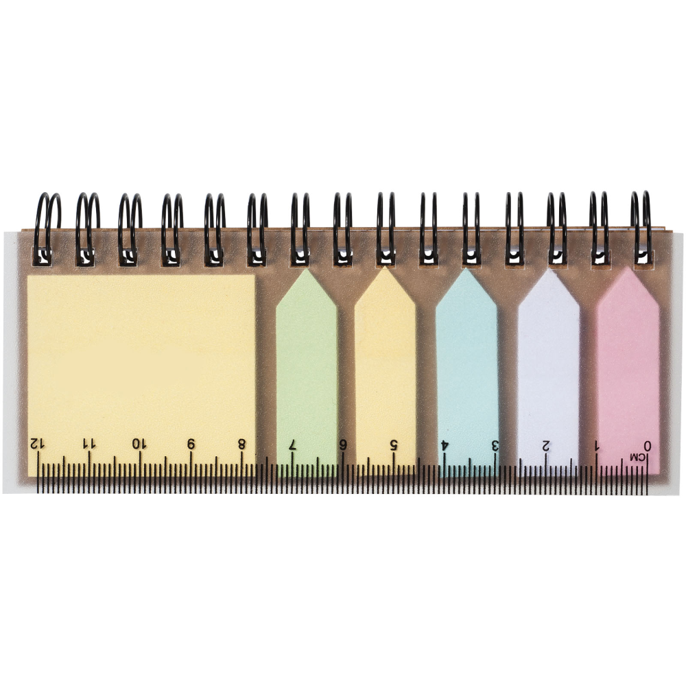 Spiral Notebook with Sticky Notes and Ruler - Appleton - Irlam
