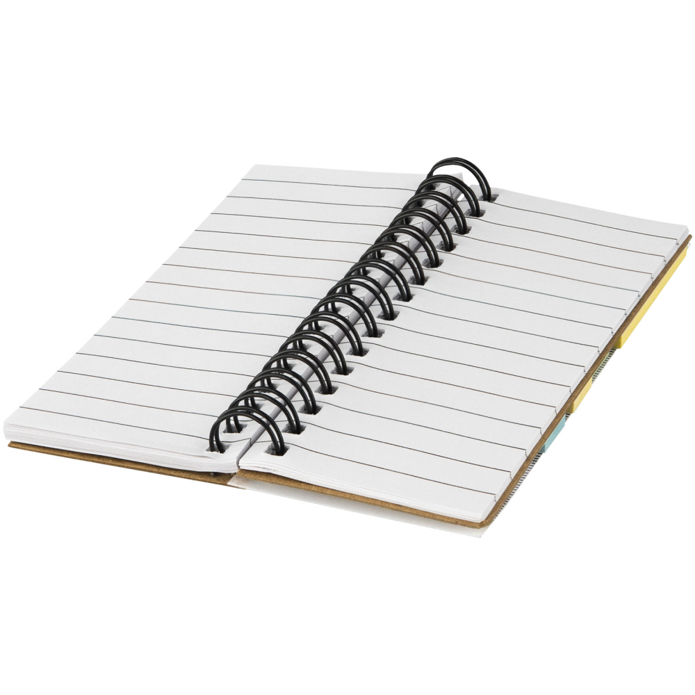 Cuaderno en espiral con notas adhesivas y regla - Appleton - Monterde