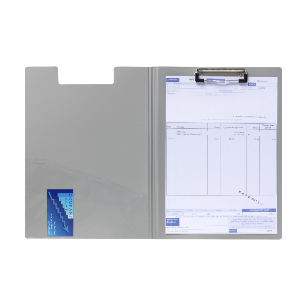 A4 Format Plastic Clipboard with Metal Document Clamp - Ombersley