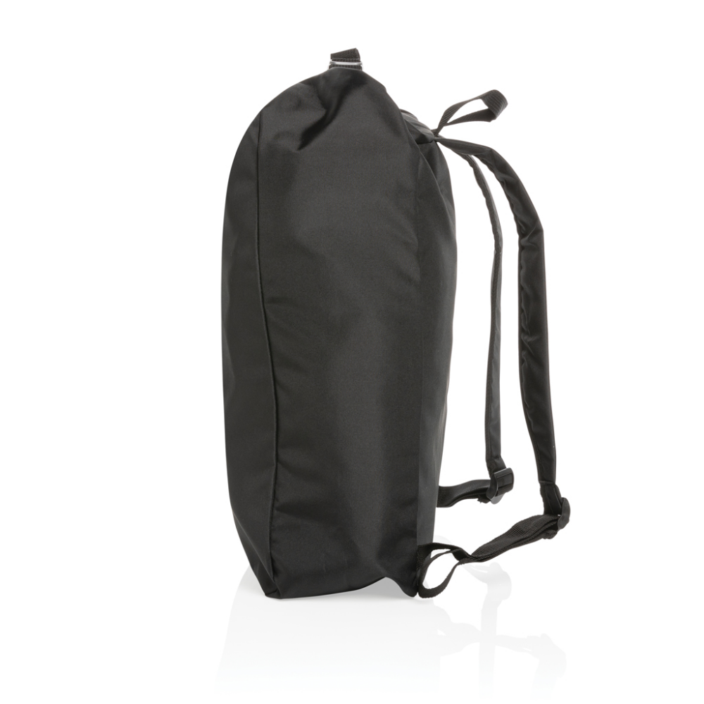Environmentally Friendly 300D RPET Rolltop Backpack - Lymm - Monmore Green