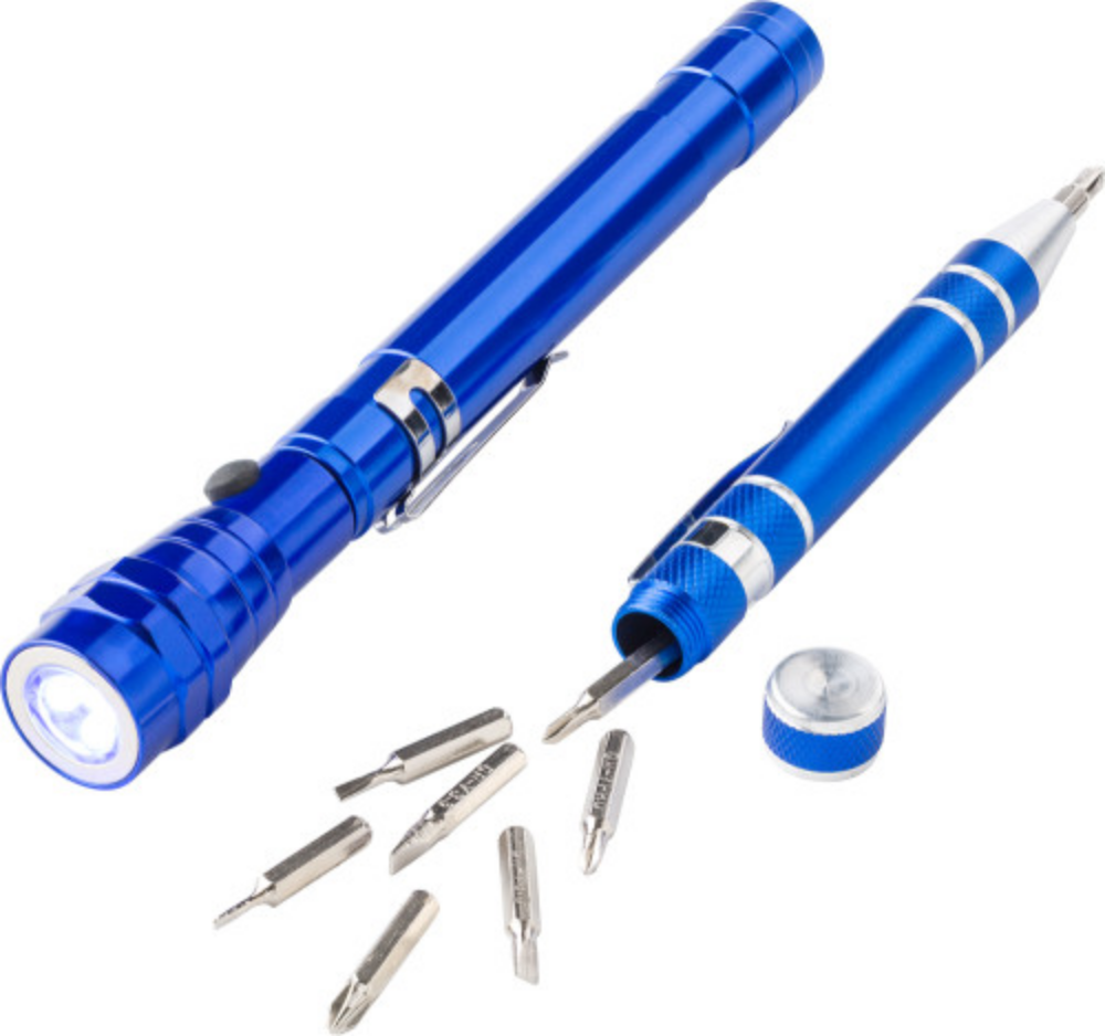 Aluminum Telescoping Flashlight and Pen-Shaped Screwdriver Set - Appleby-in-Westmorland