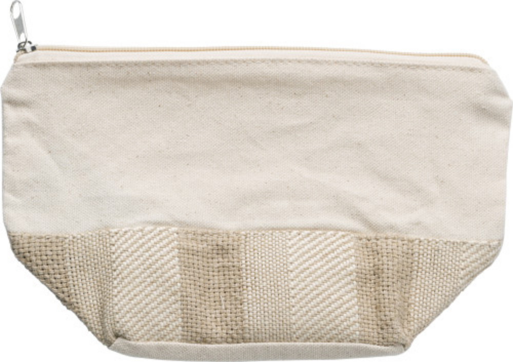 Cotton Toiletry Bag with Zipper - Bishopstoke