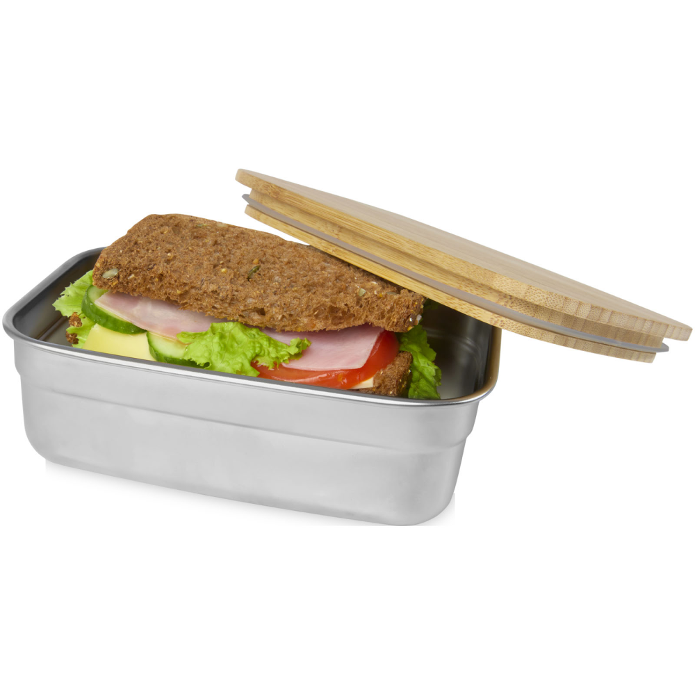 Stainless Steel Lunch Box with Bamboo Lid - Bervie