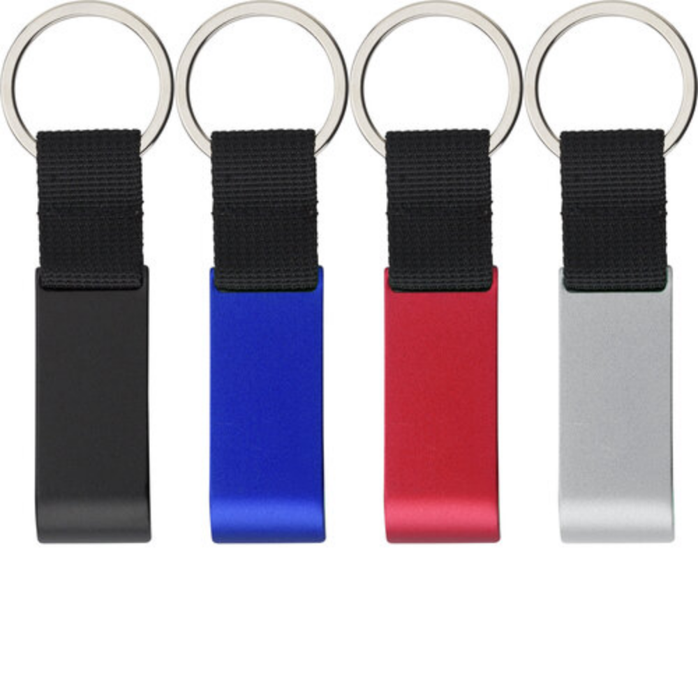Personalisierte Schlüsselanhänger mit Flaschenöffner und Einkaufswagenchip - Linz
