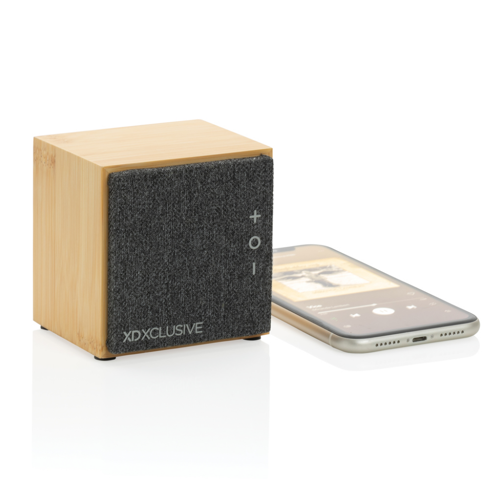 Luxury 5W Bluetooth Speaker with Bamboo and Fabric Design - Aylesbury - Cambridge/Milton