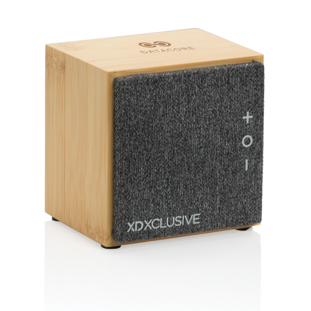 Haut-parleur Bluetooth de luxe 5W avec design en bambou et tissu - Chambon-sur-Cisse