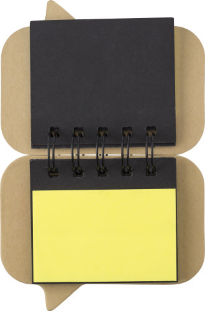 A booklet of sticky notes bound by multicolored wire - Hitchin