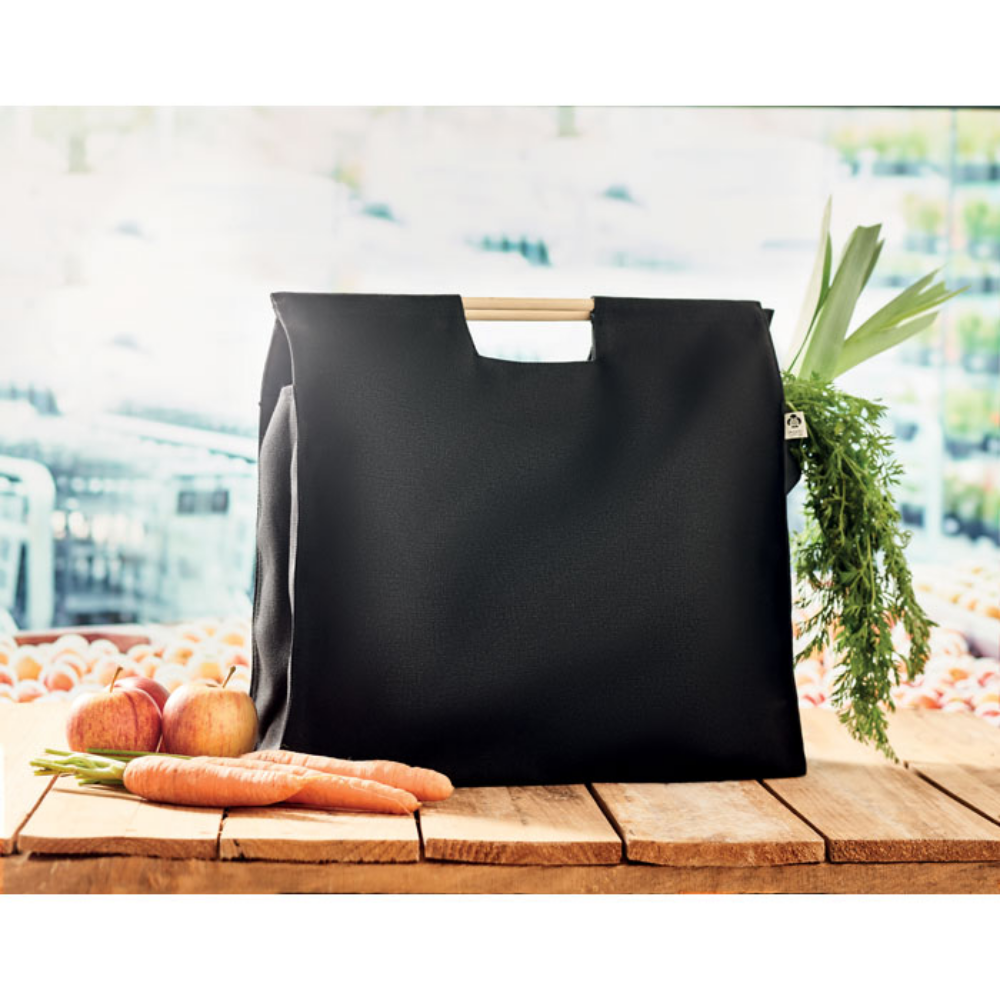 Organic Canvas Shopping Bag with Bamboo Handles - Framlingham - Yardley Wood