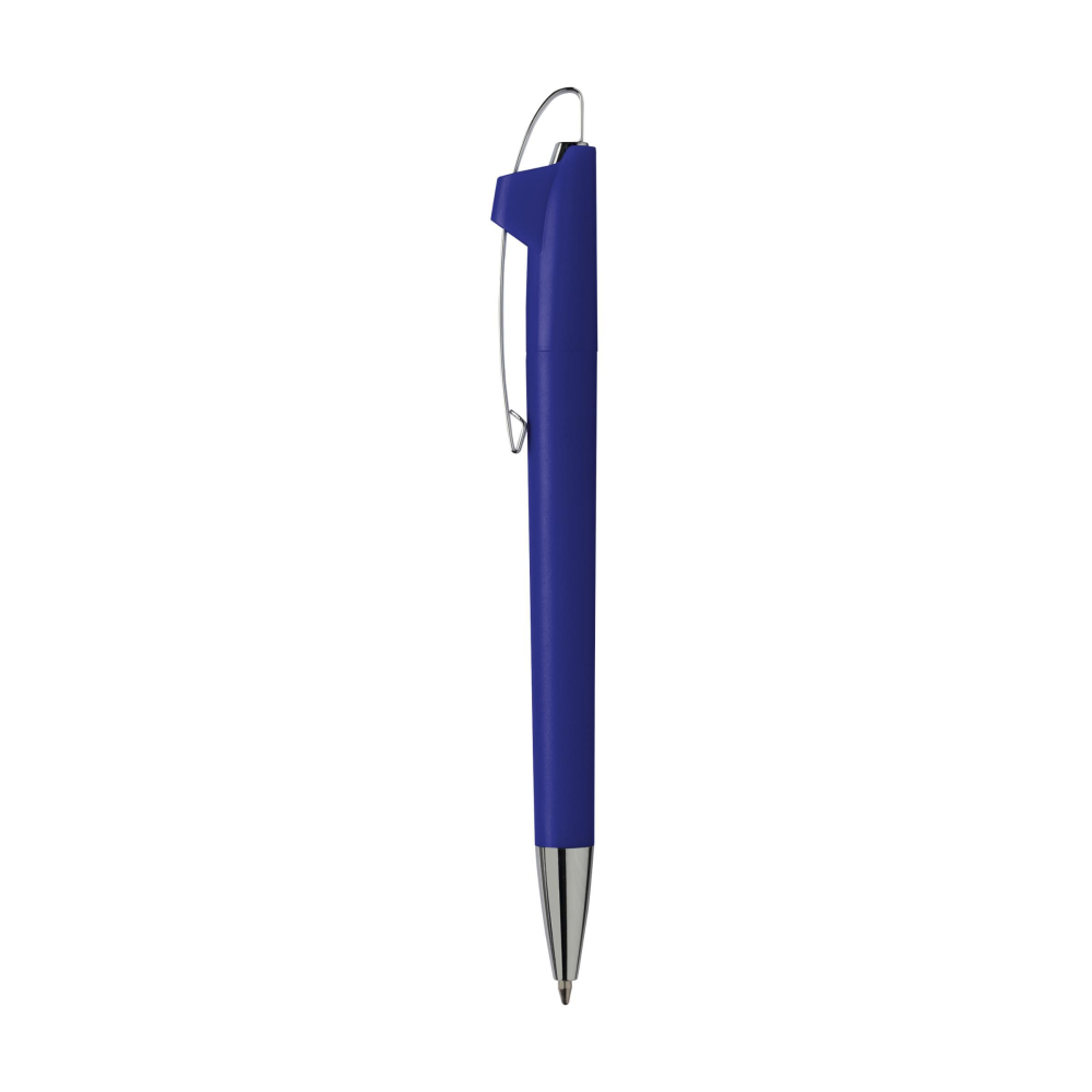 Elegante penna a sfera blu con clip in metallo - Pignone