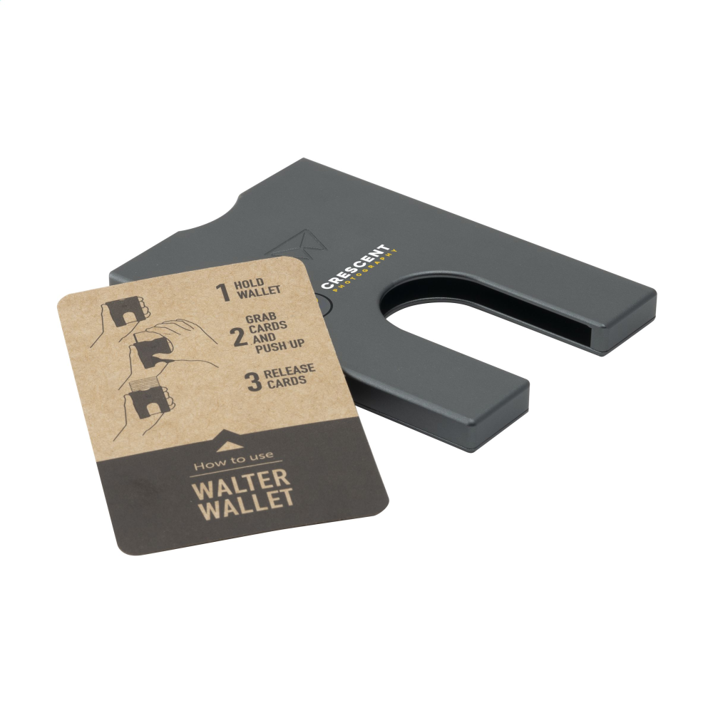 Porta tarjetas de aluminio reciclado sostenible - Sant Quintí de Mediona
