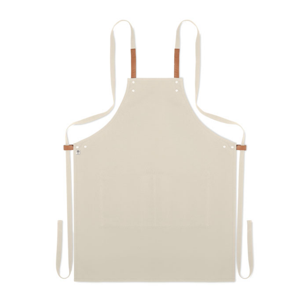 Bibury Adjustable Kitchen Apron with 2 Front Pockets made of Organic Cotton/Canvas - Jacksdale