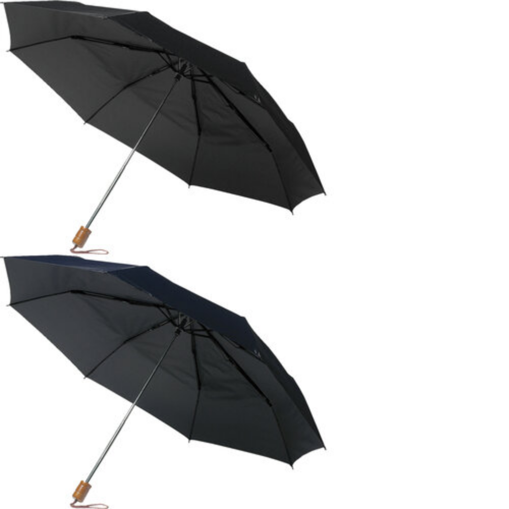 Faltbarer Regenschirm mit Metallgestell und Holzgriff - Friesenhausen