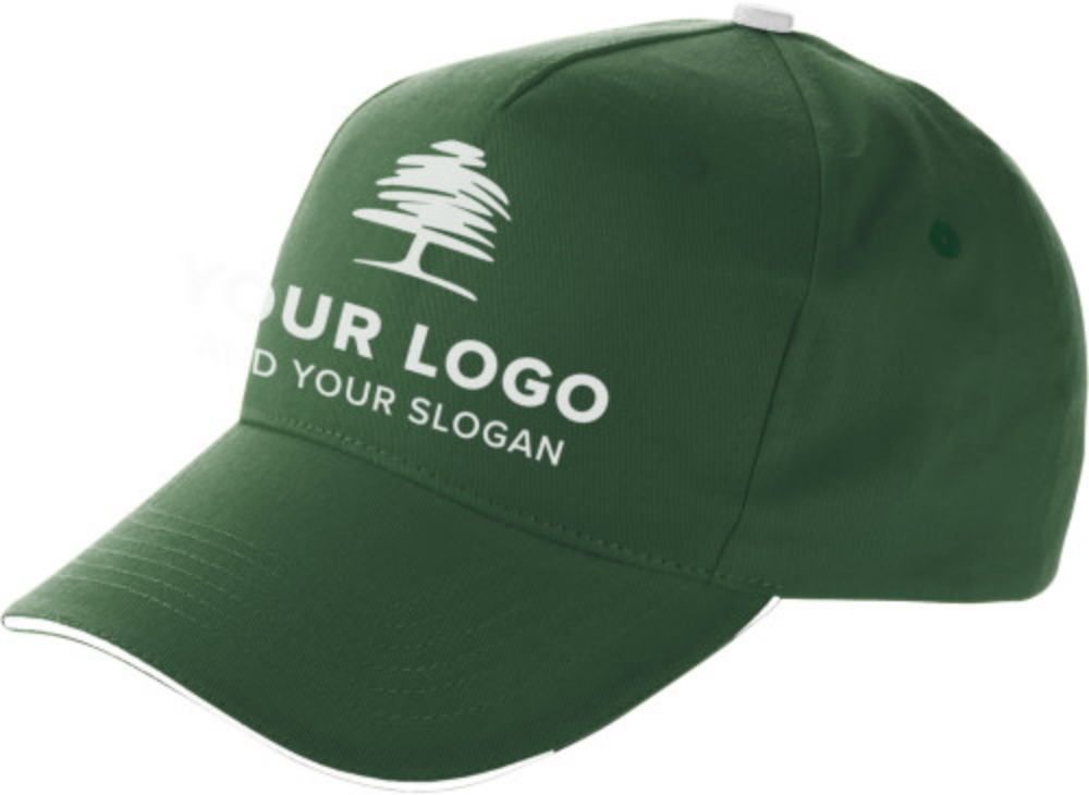 A cotton cap that has a sandwich peak and utilizes a velcro fastening technique. The color of this cap is stoneleigh. - St Albans