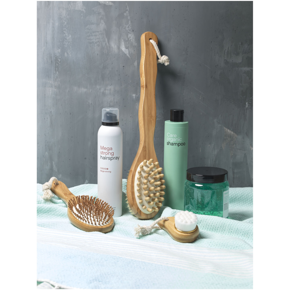Brosse à cheveux pour massage en bambou