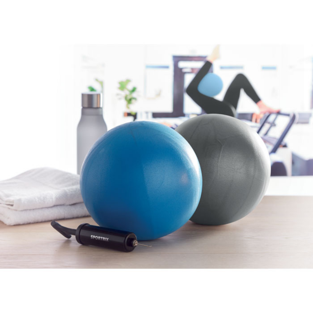 Pelota de ejercicios de Pilates/Yoga de PVC con bolsa RPET y bomba de mano - Samaniego